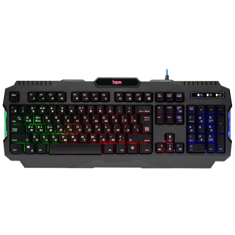 Клавиатура Defender игровая Legion GK-010DL черный