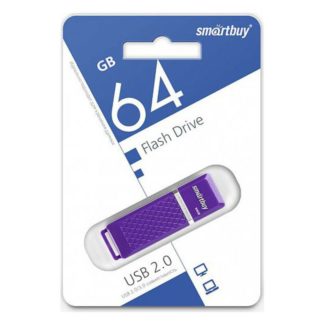 Флэш-диск 64GB SmartBuy Quartz series фиолетовый