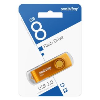 Флэш-диск 8GB SmartBuy Twist желтый
