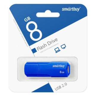 Флэш-диск 8GB SmartBuy Clue синий