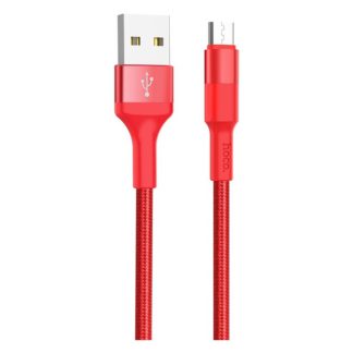 Кабель USB-microB 1м Hoco X26 красный