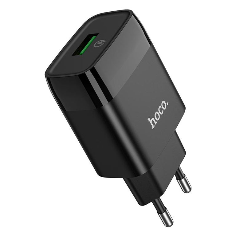 Адаптер 220В USB Hoco C72Q чёрный