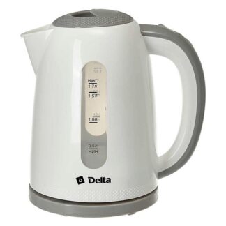 Чайник Delta 1106 бел/сер 2200Вт 1.7л пластик
