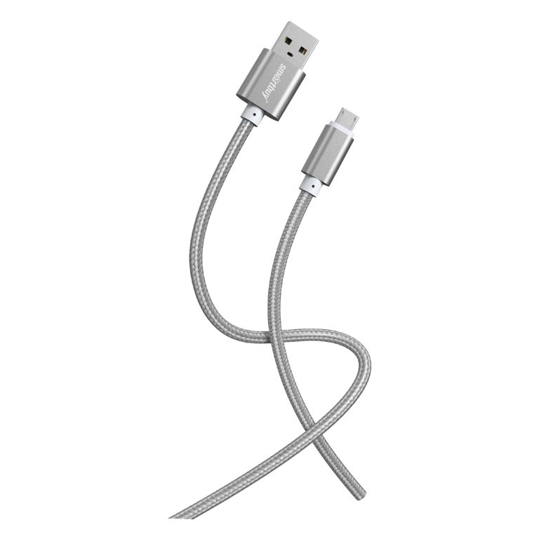 Кабель USB-microB 1м SmartBuy S02 серый