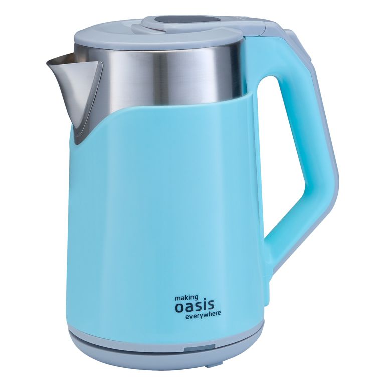 Чайник Oasis K-21SPL голубой 2л 1800Вт дв стенка