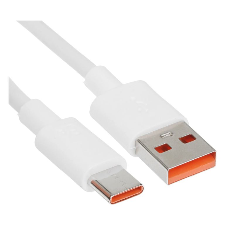 Кабель USB-TypeC 1.8м Cablexpert 6A, 66Вт, QC3.0, медь, белый, пакет (1/200)