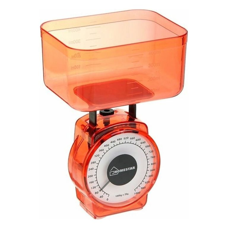 Весы кухонные механические Homestar HS-3004М 1кг красный (20)